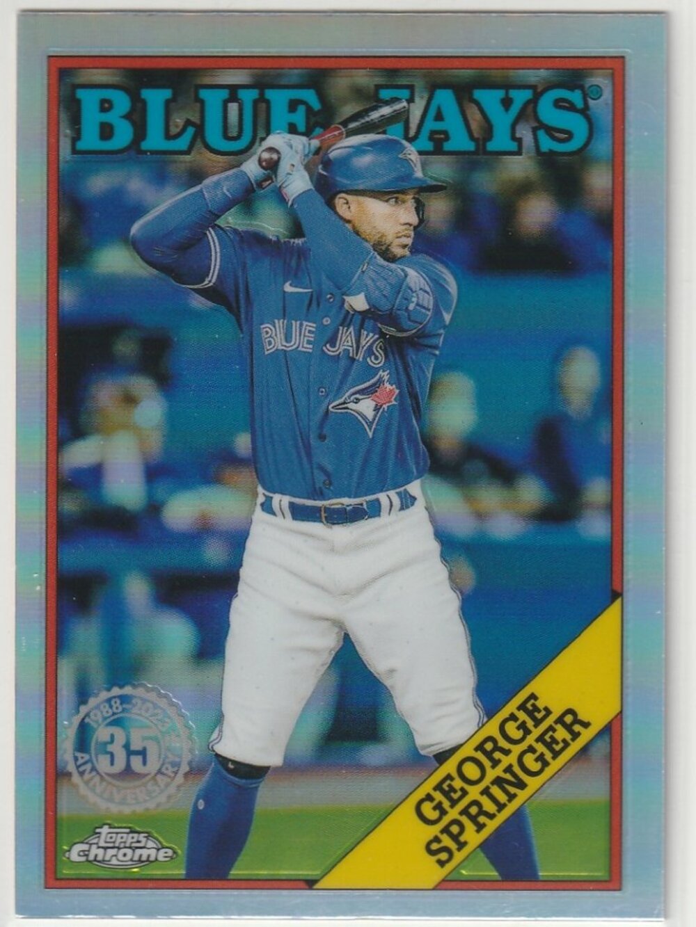 6for$49 GEORGE SPRINGER 2023 Topps 35th Anniversary Refractor #88BC-19